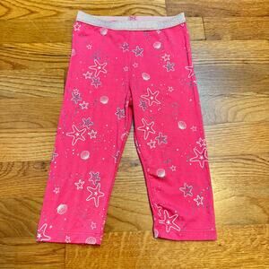 Truly Me Girls Toddler 3T Pink Seashell Glitter Pants Mermaid Ocean Printed Cute